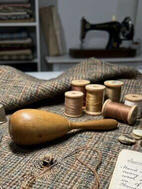 Vintage Wooden Darning Egg Tool